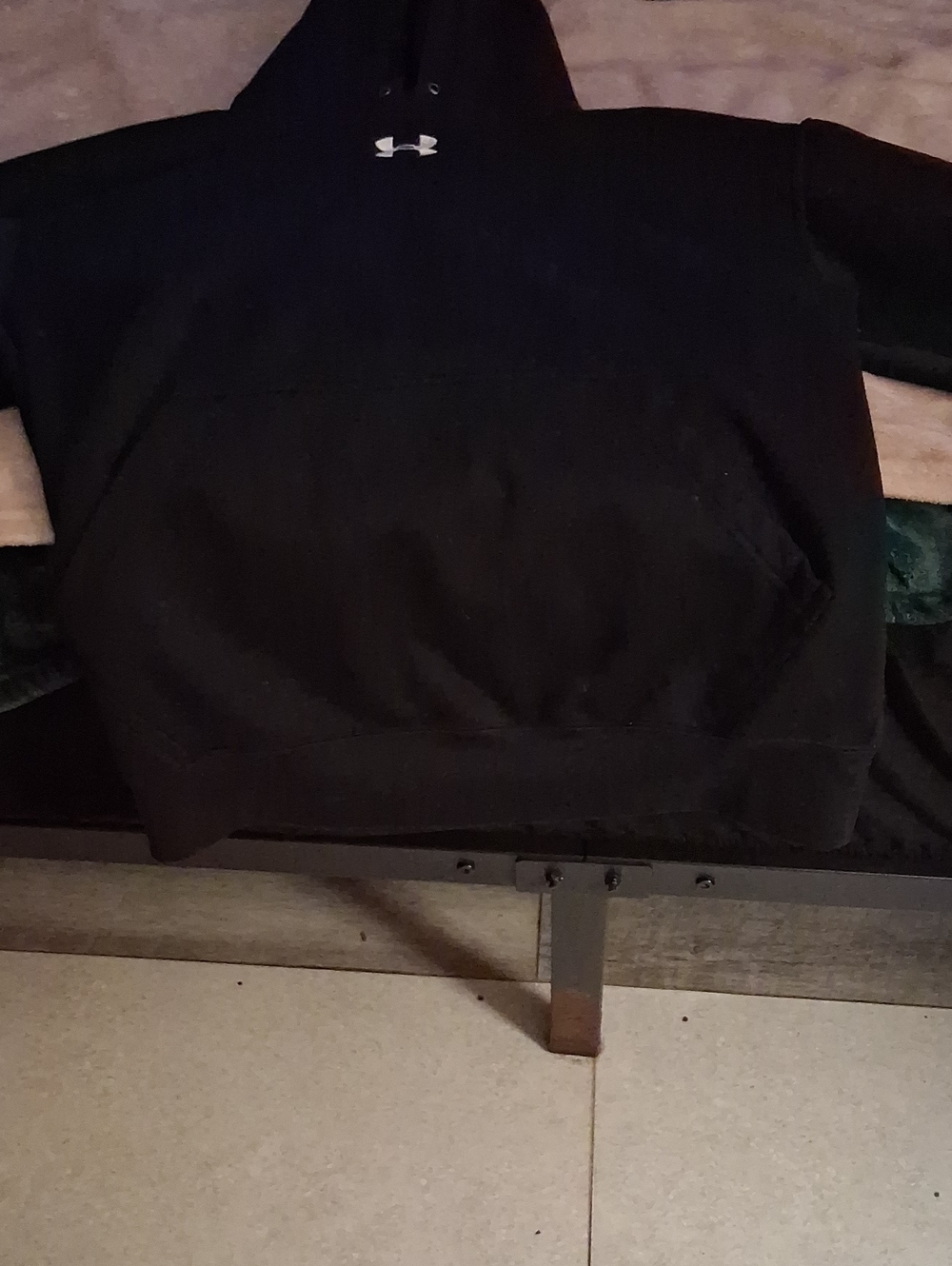 Under Armour Black Hoodie with White Logo